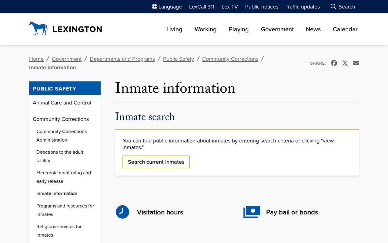 Fayette County released inmate search portal showing current custody scope