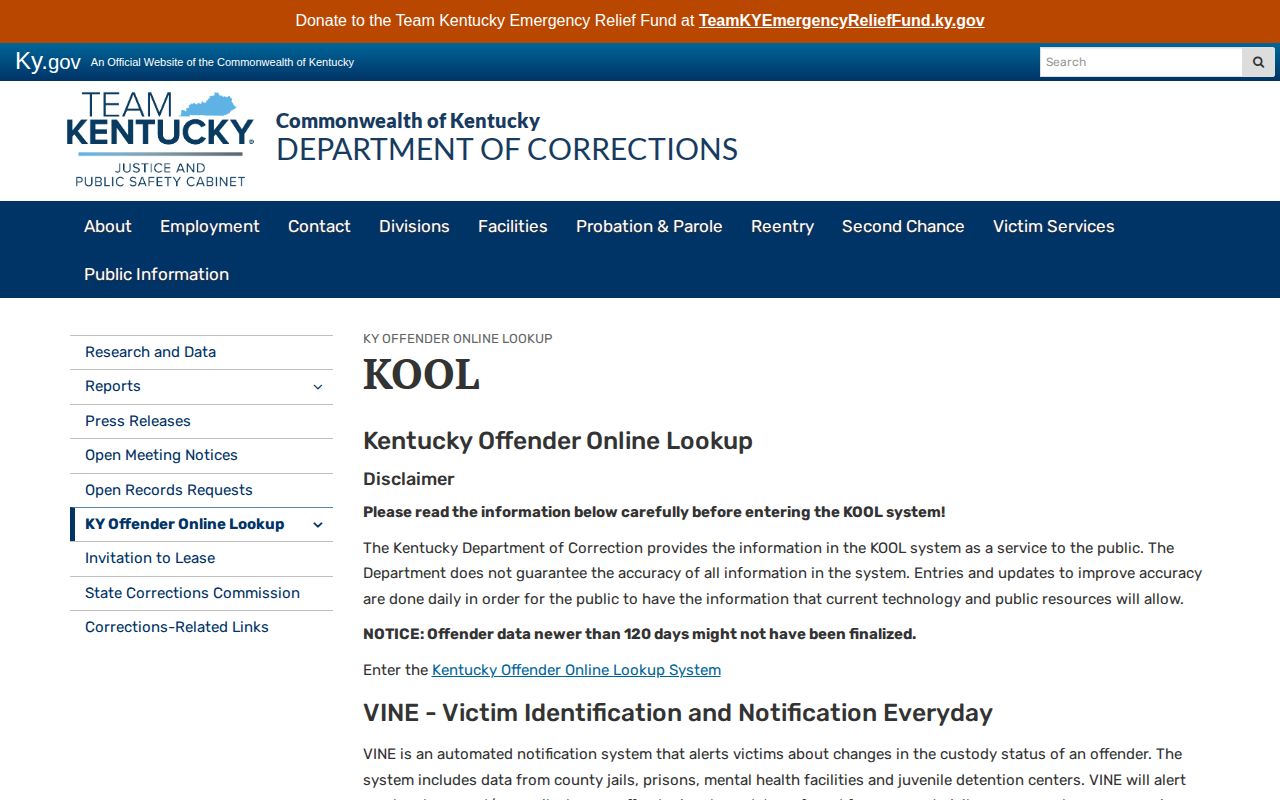 Fayette County projected release date KOOL information